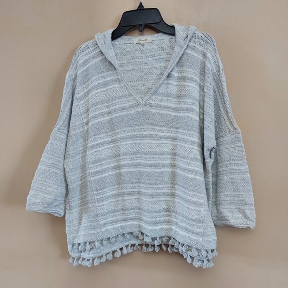 Madewell Short-Sleeve Fringe Hoodie - Picture 3 of 8